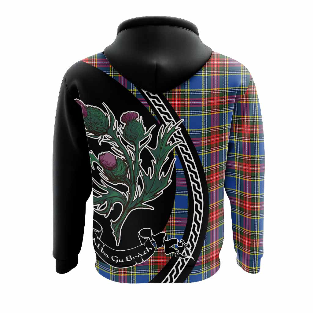 Bethune Family Crest Tartan Hoodie Alba Thistle Inspired - Tartan Vibes Clothing