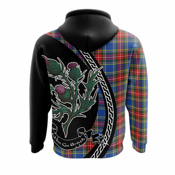 Bethune Family Crest Tartan Hoodie Alba Thistle Inspired