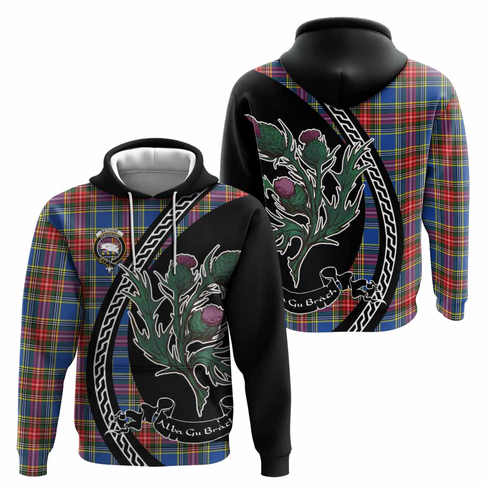 Bethune Family Crest Tartan Hoodie Alba Thistle Inspired - Tartan Vibes Clothing
