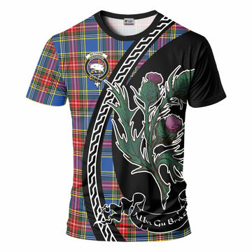 Bethune Family Crest Tartan T-Shirt Alba Thistle Inspired - Tartan Vibes Clothing