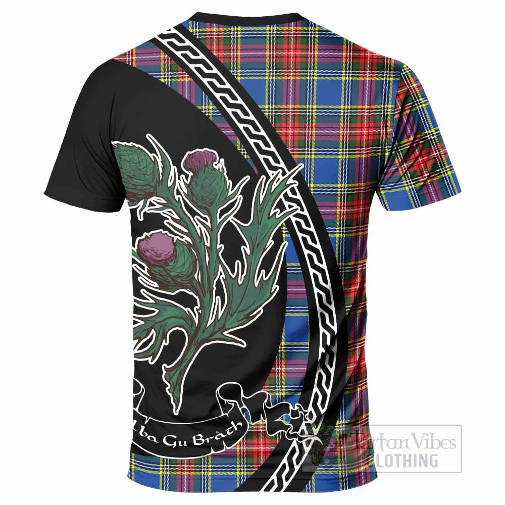 Bethune Family Crest Tartan T-Shirt Alba Thistle Inspired - Tartan Vibes Clothing