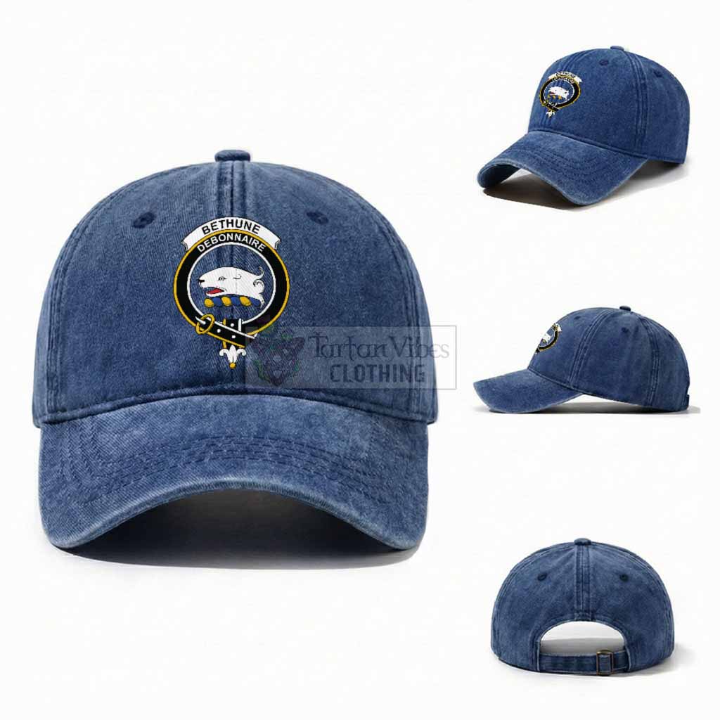 Bethune Scottish Clan Crest Washed Baseball Cap