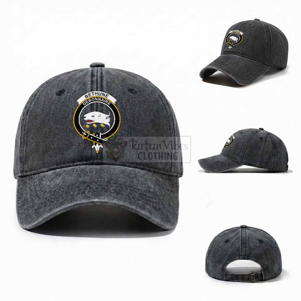 Bethune Scottish Clan Crest Washed Baseball Cap
