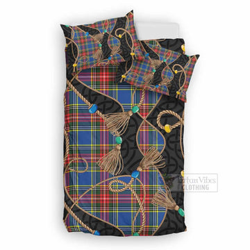 Bethune Scottish Tartan Twisted Ropes Stylized Bedding Set UK Bedding Set UK Double 79*79 inch - Tartan Vibes Clothing