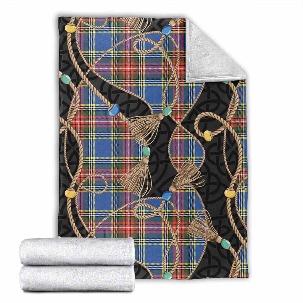 Bethune Scottish Tartan Twisted Ropes Stylized Blanket X-Large 59 x 79 inches 150 x 200 cm - Tartan Vibes Clothing