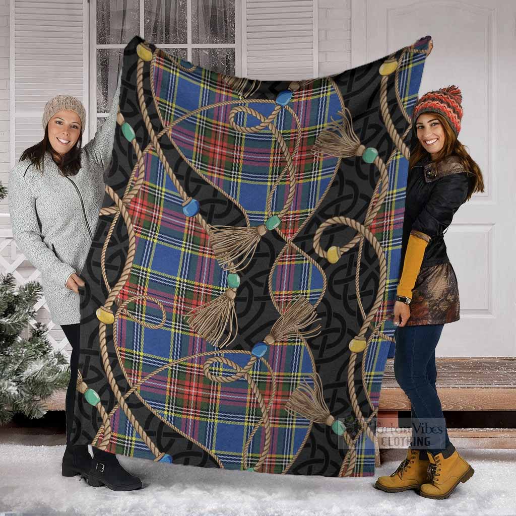Bethune Scottish Tartan Twisted Ropes Stylized Blanket - Tartan Vibes Clothing