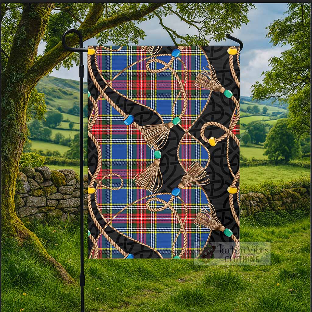 Bethune Scottish Tartan Twisted Ropes Stylized Garden Flag - Tartan Vibes Clothing