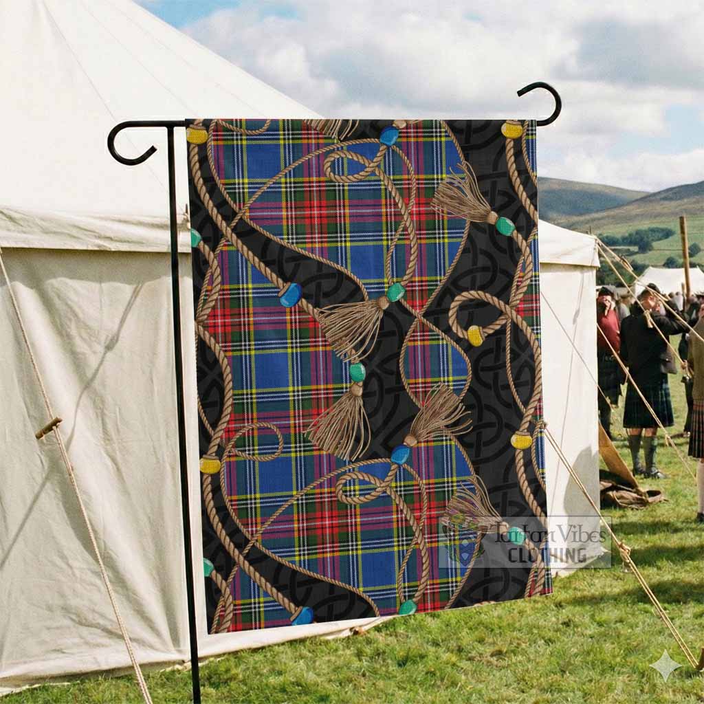 Bethune Scottish Tartan Twisted Ropes Stylized Garden Flag - Tartan Vibes Clothing