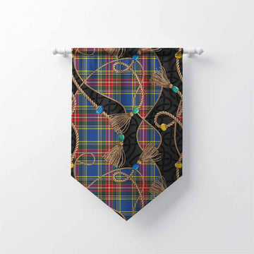 Bethune Scottish Tartan Twisted Ropes Stylized Gonfalon