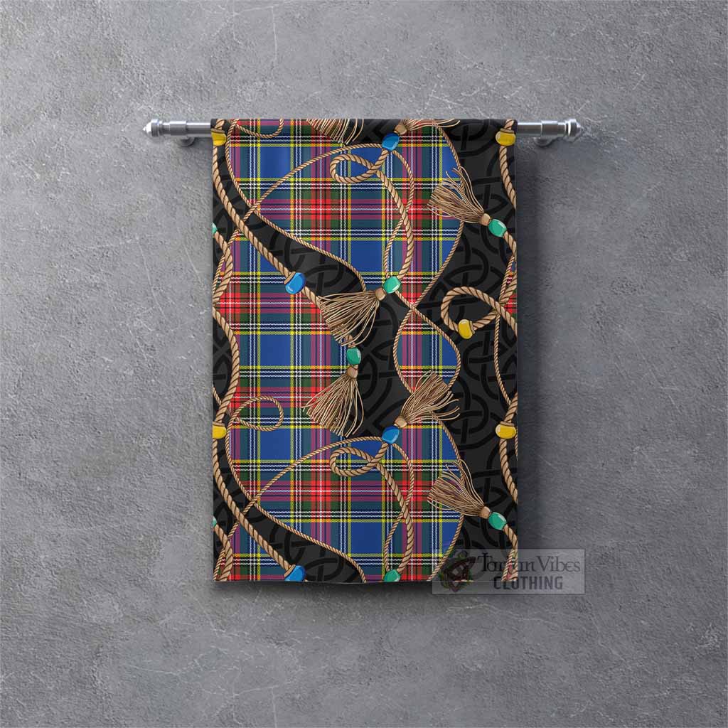 Bethune Scottish Tartan Twisted Ropes Stylized Gonfalon Rectangle - Tartan Vibes Clothing