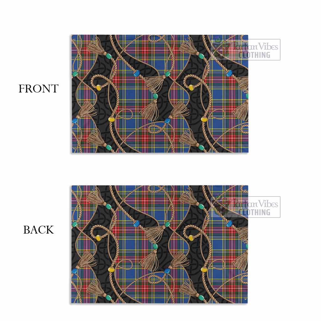 Bethune Scottish Tartan Twisted Ropes Stylized House Flag - Tartan Vibes Clothing