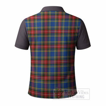 Bethune Tartan Accent Polo Shirt with Family Crest