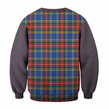Bethune Tartan Accent Sweatshirt with Family Crest