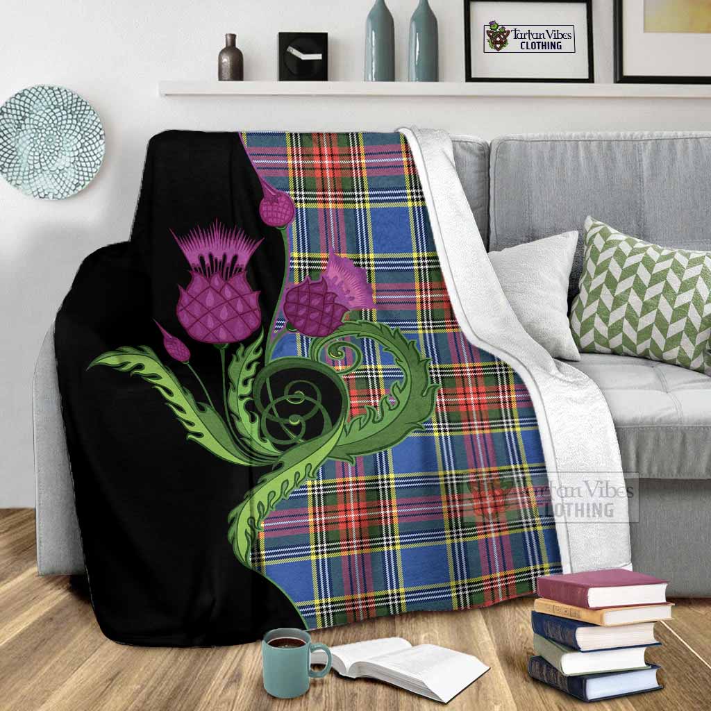 Bethune Tartan Blanket Traditional Scottish Thistle - Tartan Vibes Clothing