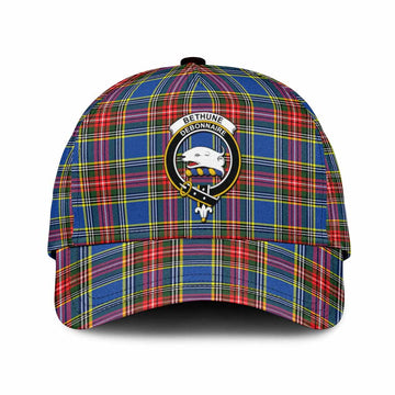 Bethune Tartan Classic Cap with Family Crest