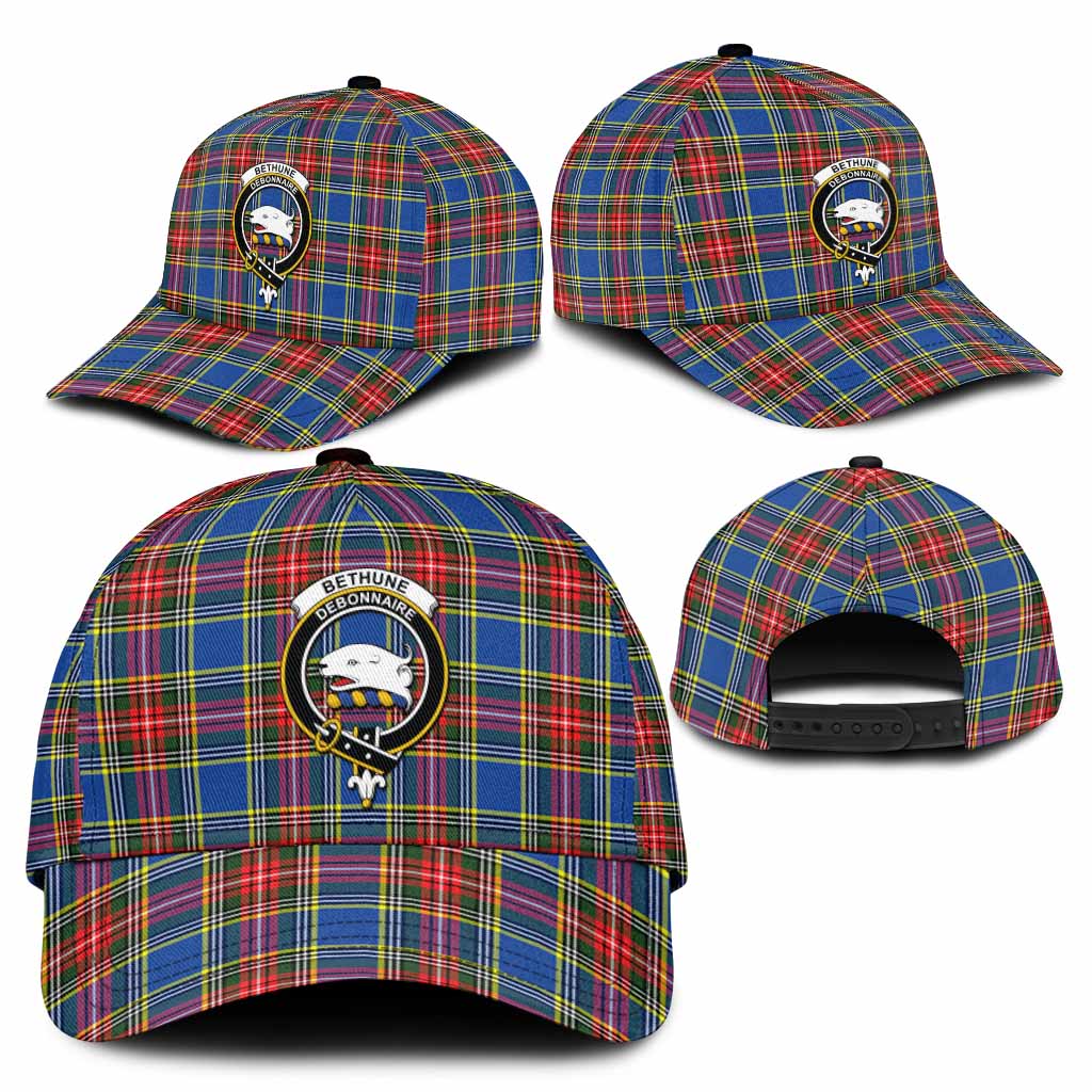 Bethune Tartan Classic Cap with Family Crest