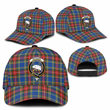 Bethune Tartan Classic Cap with Family Crest