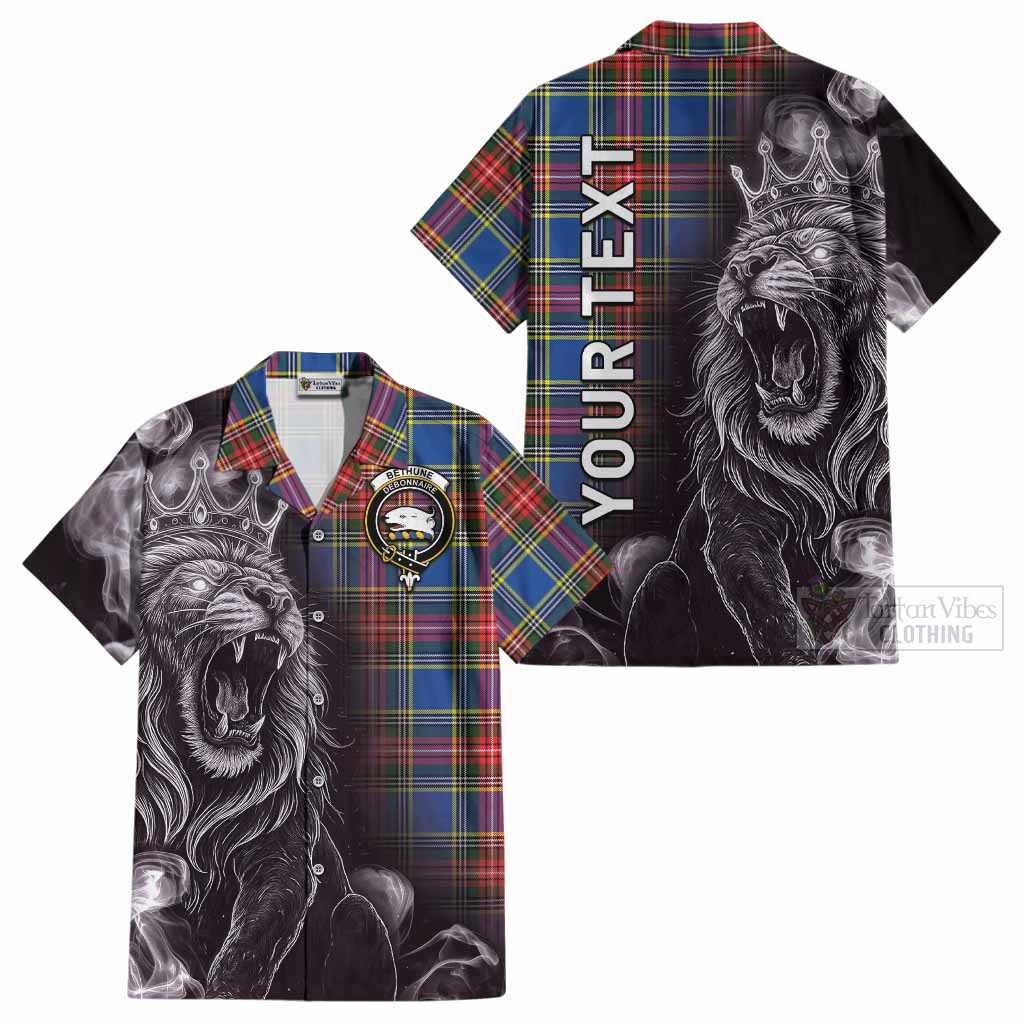 Bethune Tartan Cotton Hawaiian Shirt Roaring Lion Heritage
