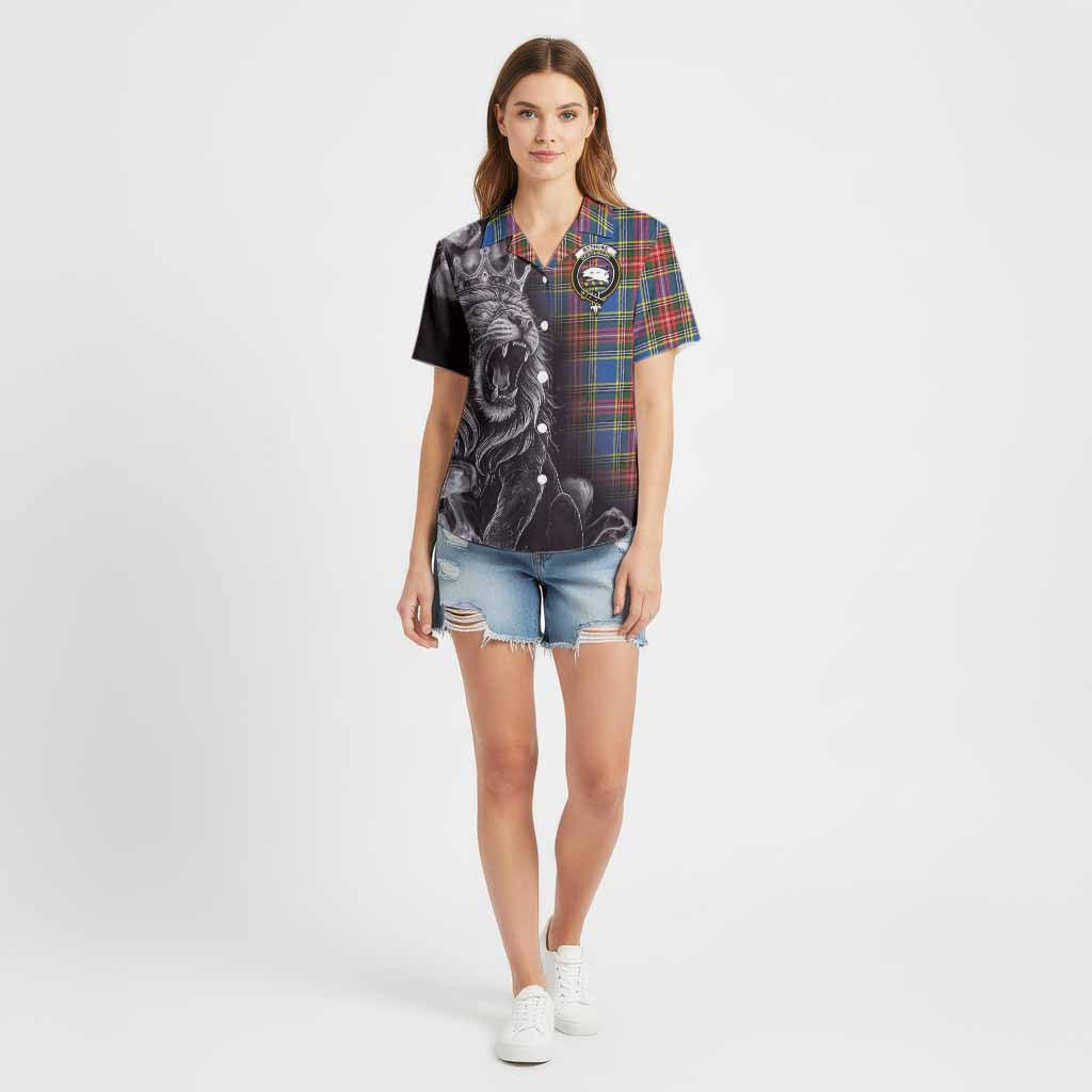Bethune Tartan Cotton Hawaiian Shirt Roaring Lion Heritage