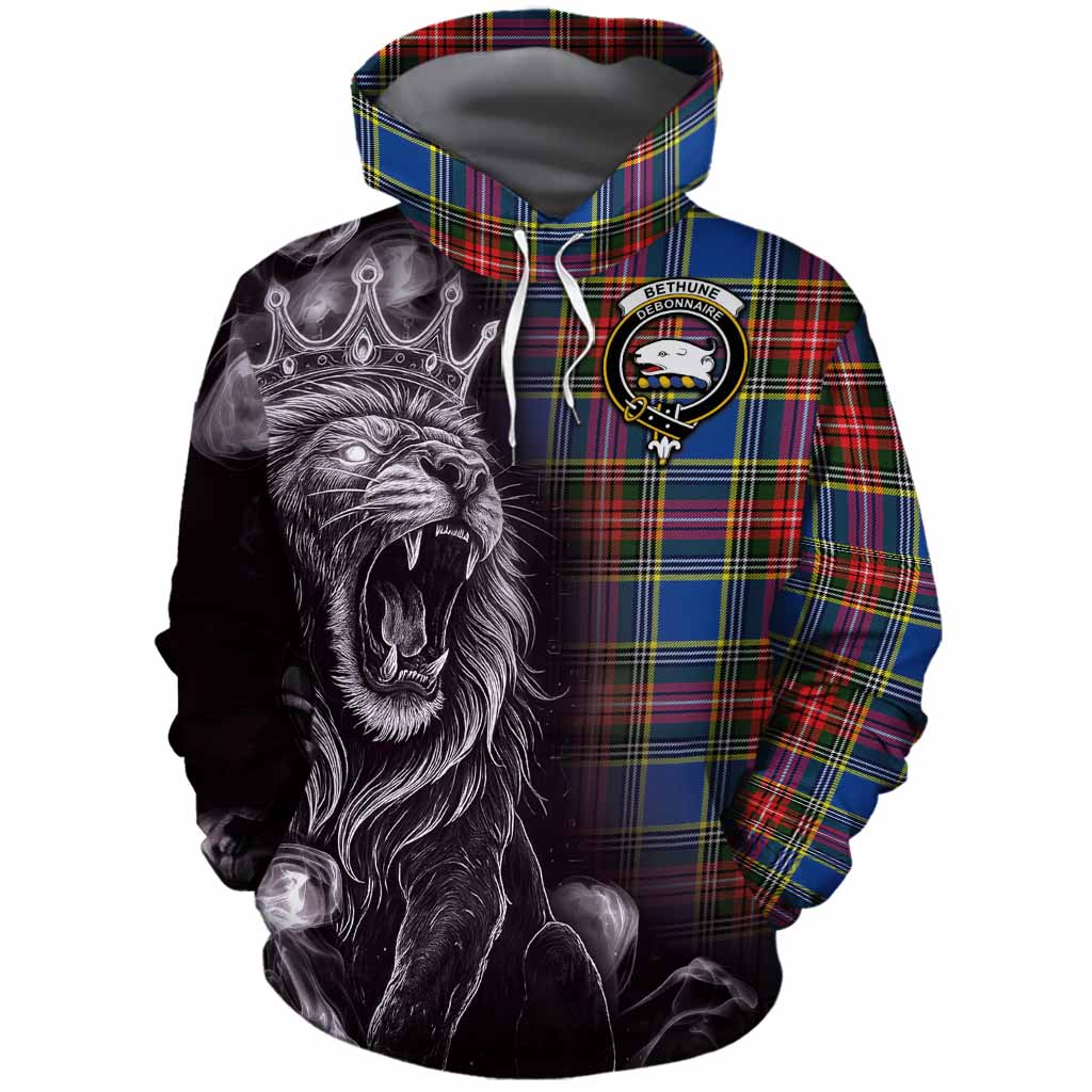 Bethune Tartan Cotton Hoodie Roaring Lion Heritage