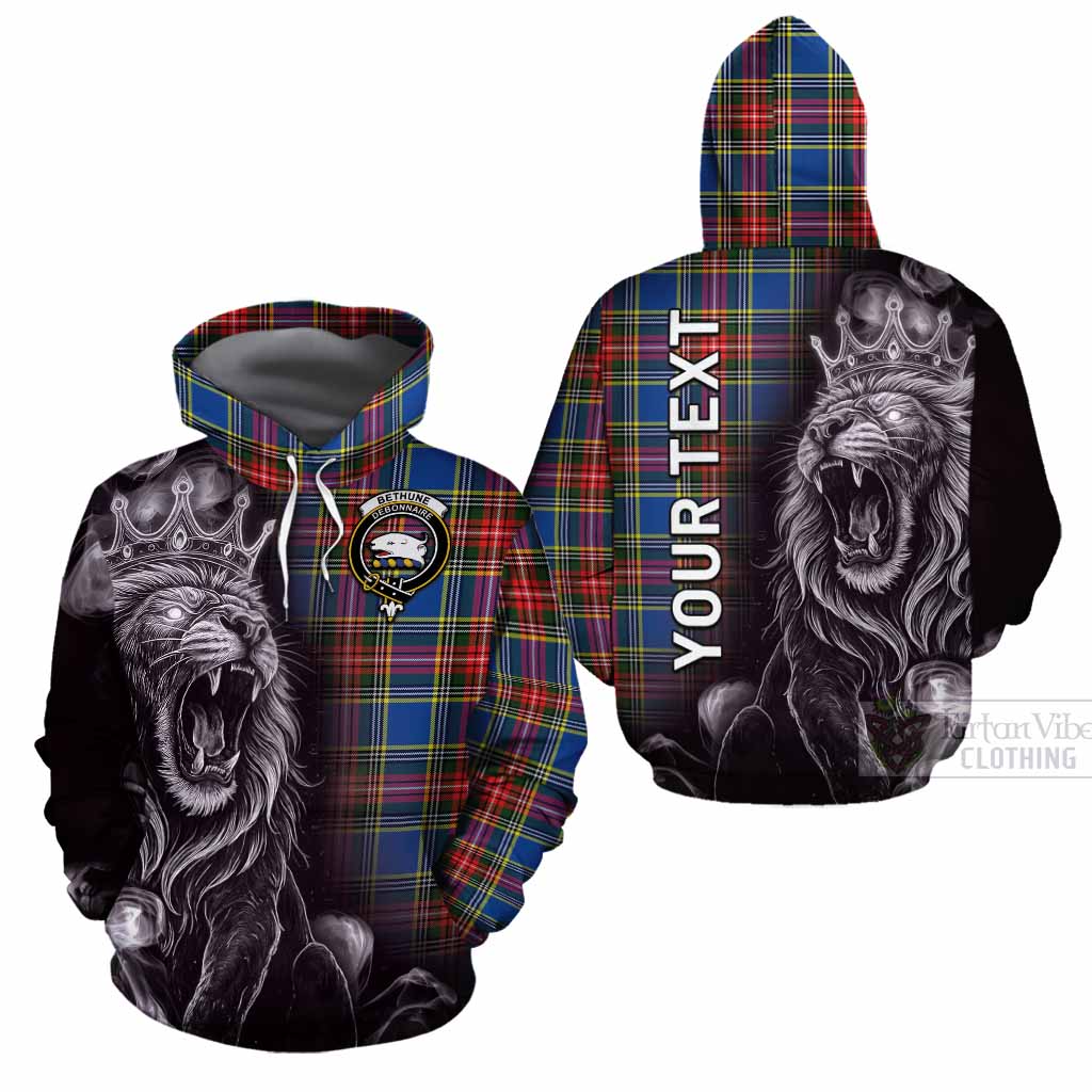Bethune Tartan Cotton Hoodie Roaring Lion Heritage