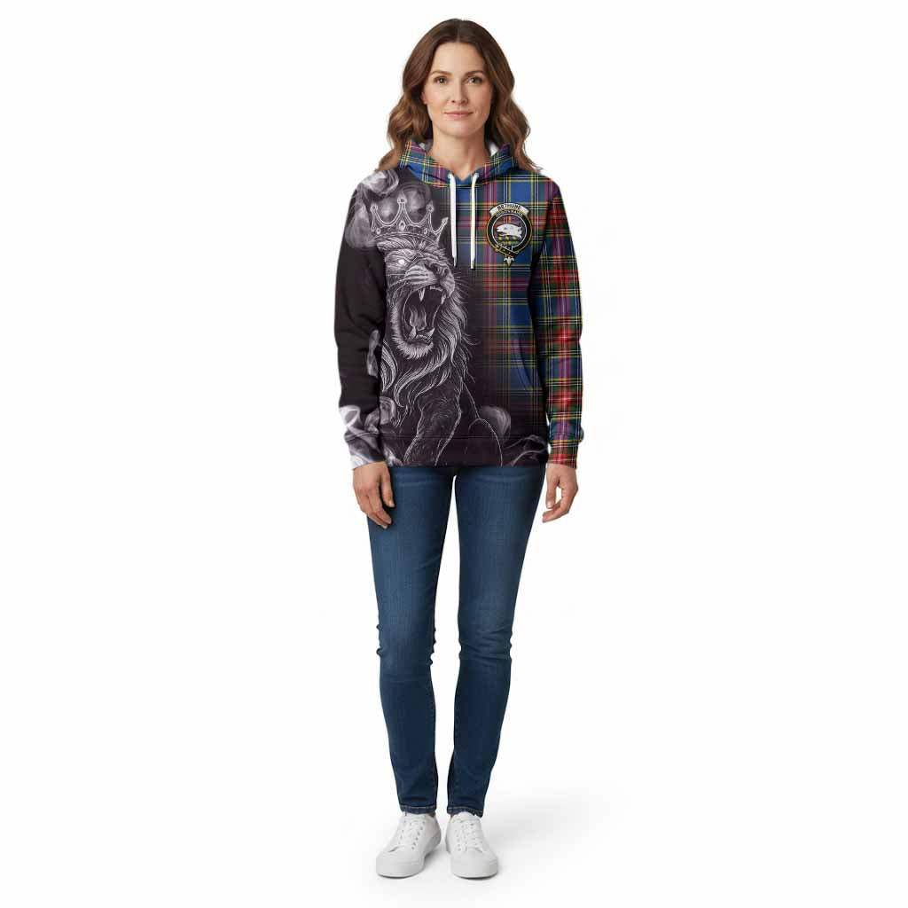 Bethune Tartan Cotton Hoodie Roaring Lion Heritage