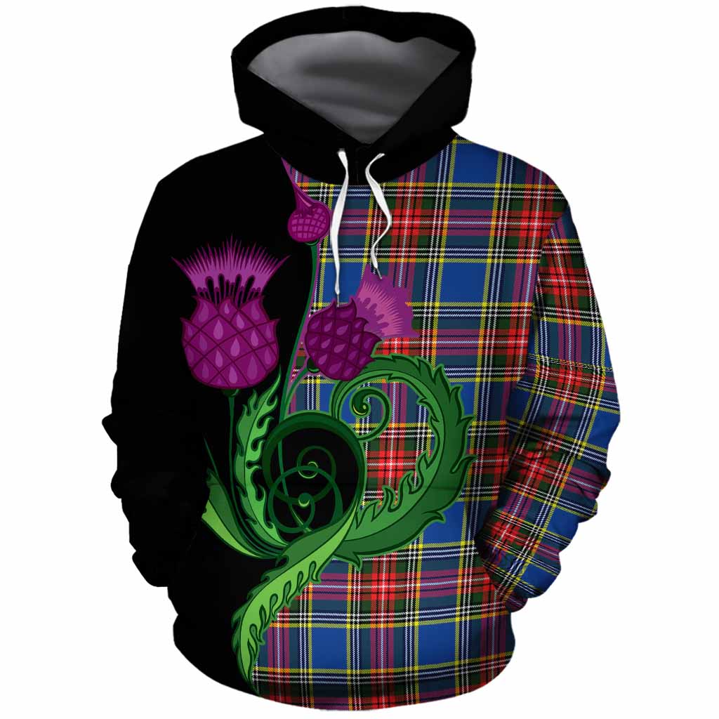 Bethune Tartan Cotton Hoodie Traditional Scottish Thistle