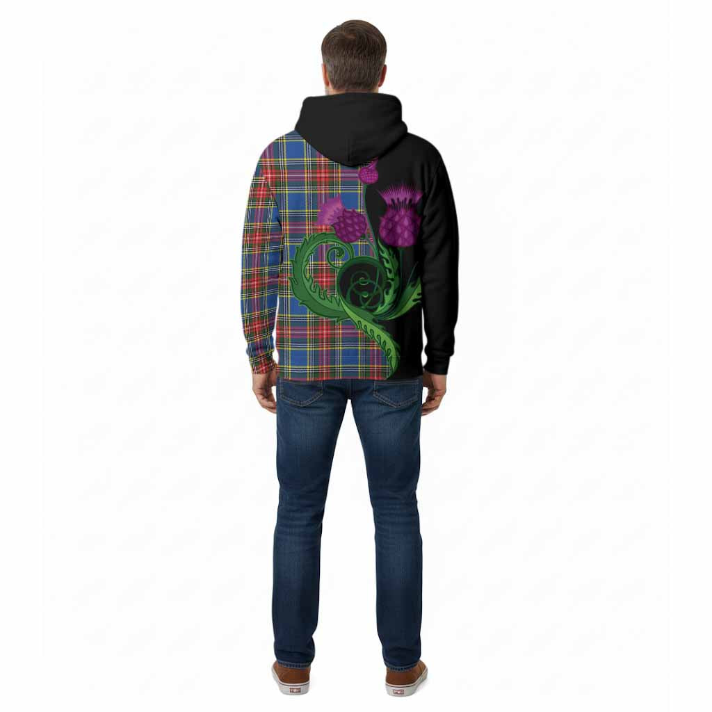 Bethune Tartan Cotton Hoodie Traditional Scottish Thistle