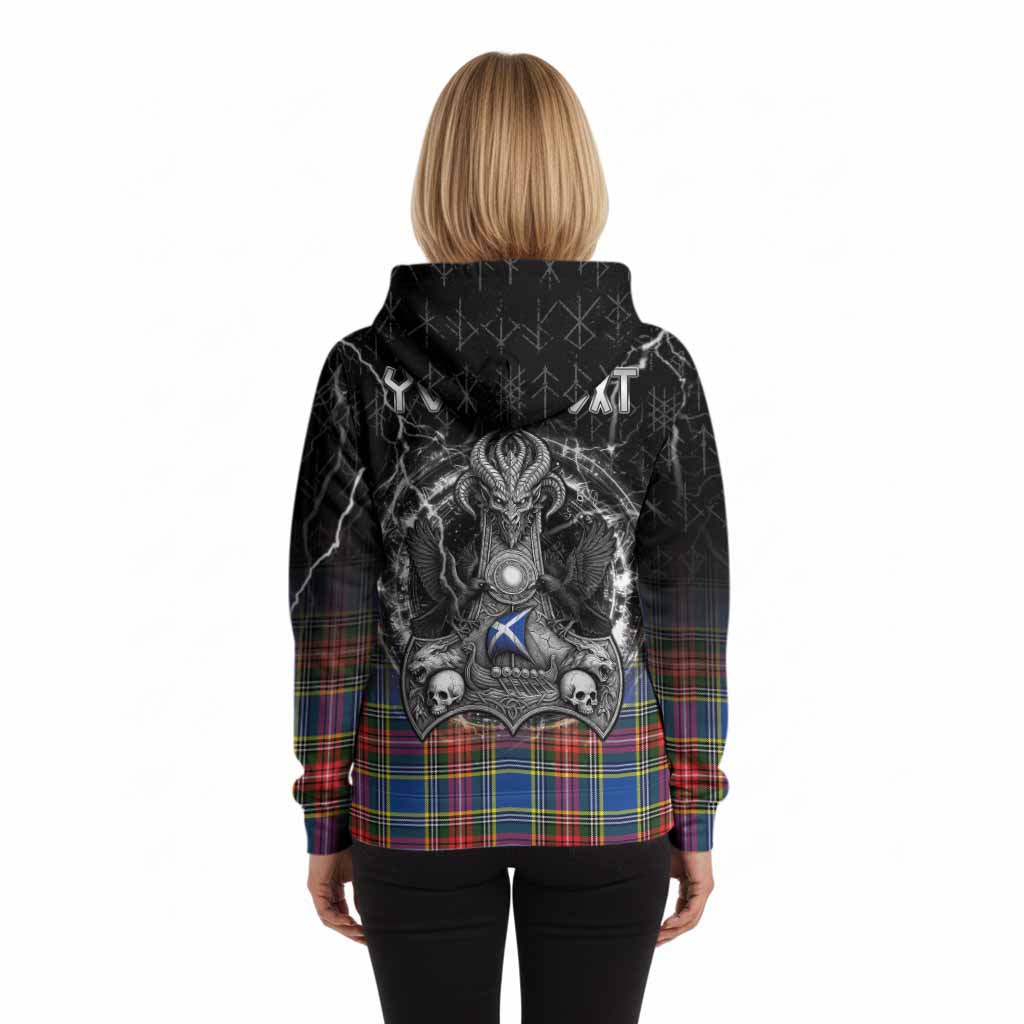 Bethune Tartan Crest Hoodie Celtic Odin's Raven Legacy