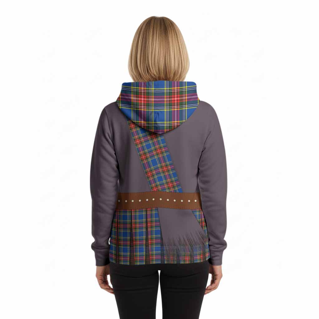 Bethune Tartan Crest Hoodie Kilt Costume Style