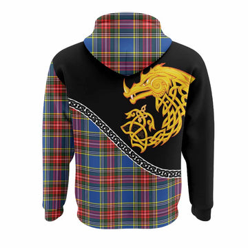 Bethune Tartan Crest Hoodie Legendary Dragon Knot Half Style