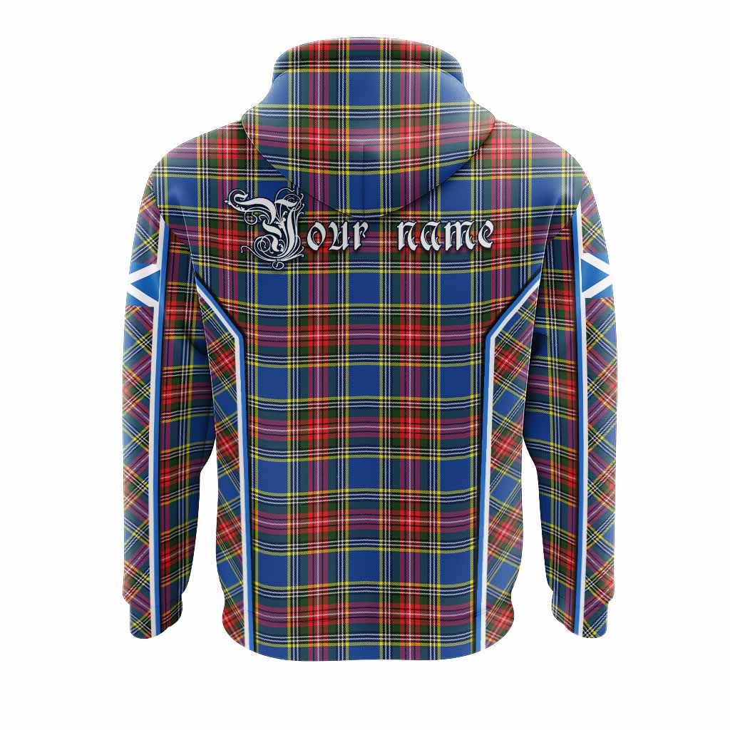 Bethune Tartan Crest Hoodie Scotland Coat of Arm Flag Style - Tartan Vibes Clothing