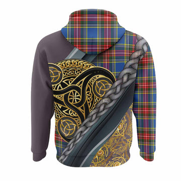 Bethune Tartan Crest Hoodie Scottish Triskele Celtic