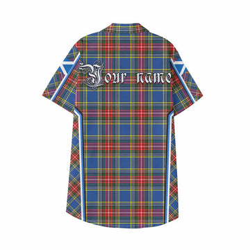 Bethune Tartan Crest Kid Hawaiian Shirt Scotland Coat of Arm Flag Style - Tartan Vibes Clothing