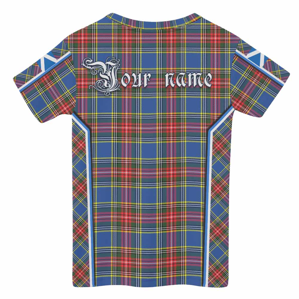 Bethune Tartan Crest Kid T-shirt Scotland Coat of Arm Flag Style - Tartan Vibes Clothing