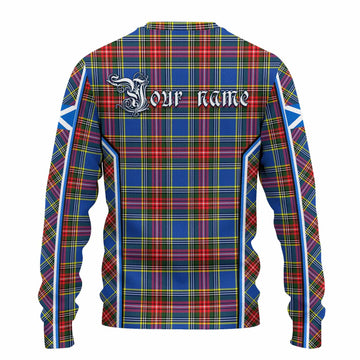 Bethune Tartan Crest Knitted Sweater Scotland Coat of Arm Flag Style - Tartan Vibes Clothing