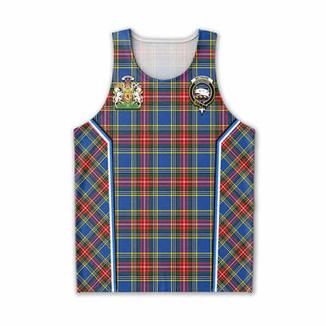 Bethune Tartan Crest Men Tank Top Scotland Coat of Arm Flag Style