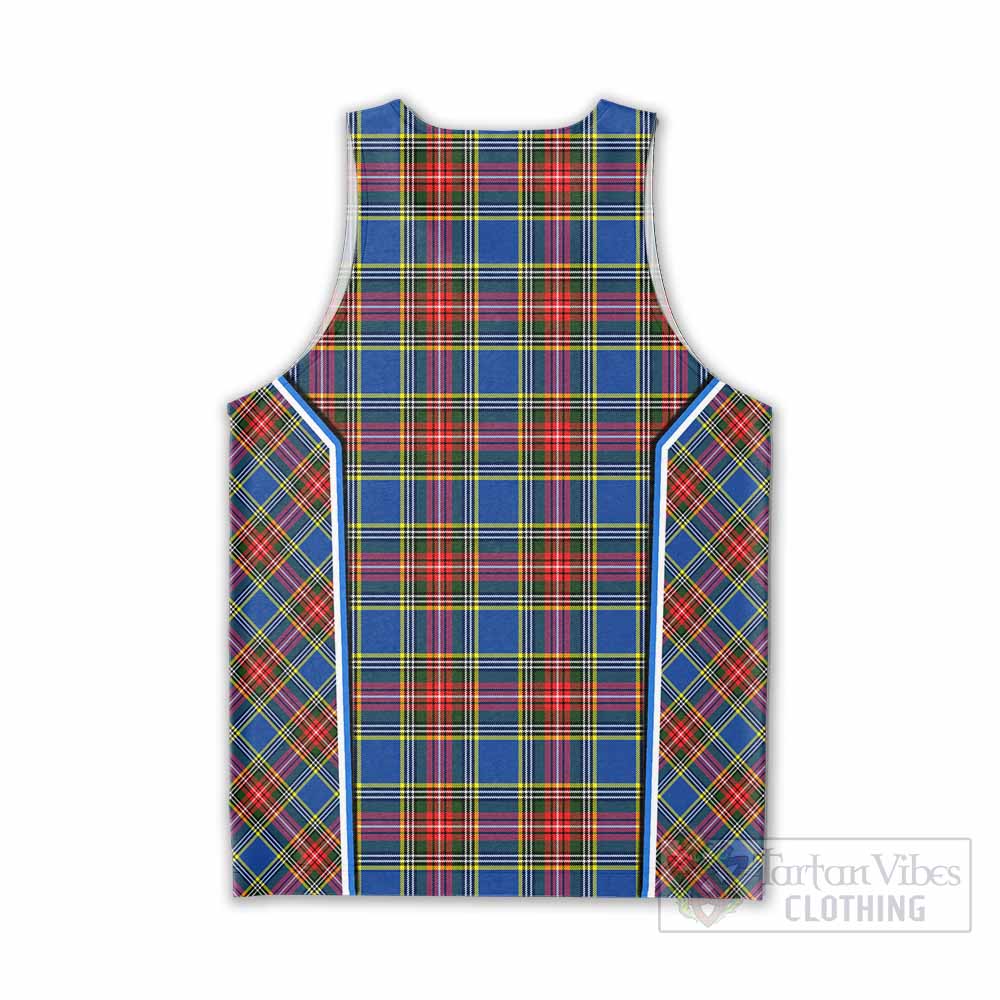 Bethune Tartan Crest Men Tank Top Scotland Coat of Arm Flag Style - Tartan Vibes Clothing