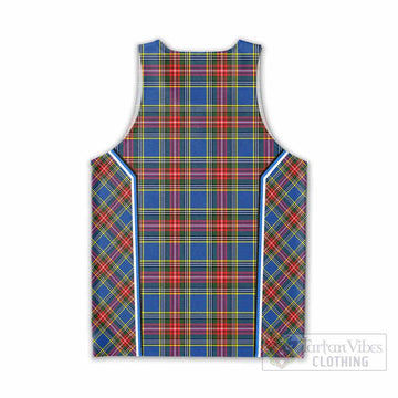 Bethune Tartan Crest Men Tank Top Scotland Coat of Arm Flag Style