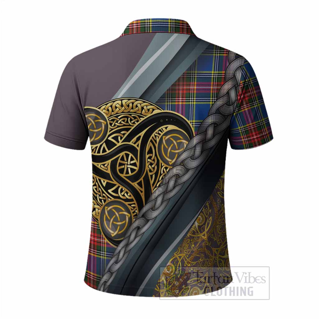 Bethune Tartan Crest Polo Shirt Scottish Triskele Celtic