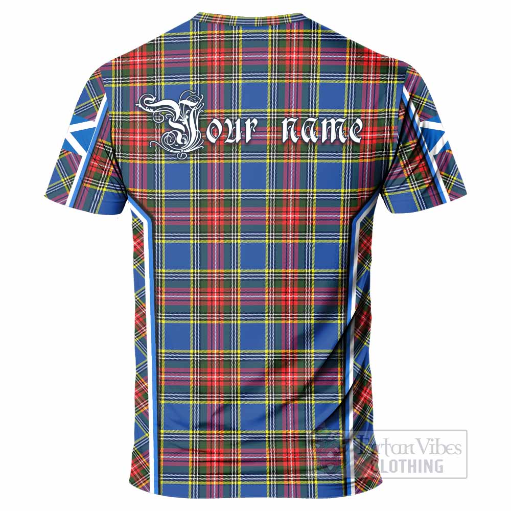 Bethune Tartan Crest T-shirt Scotland Coat of Arm Flag Style - Tartan Vibes Clothing