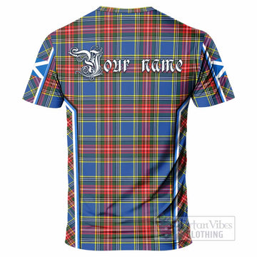 Bethune Tartan Crest T-shirt Scotland Coat of Arm Flag Style - Tartan Vibes Clothing