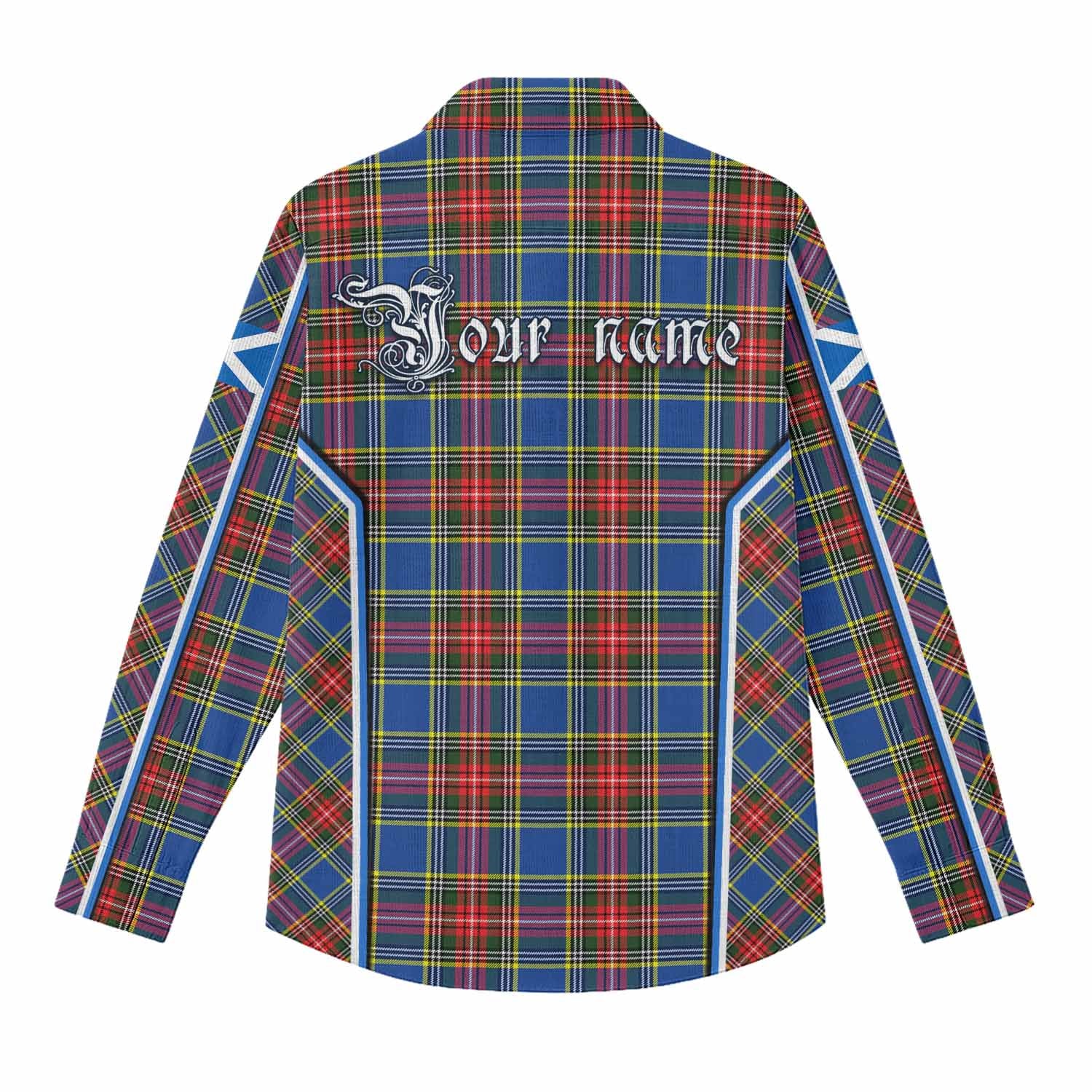 Bethune Tartan Crest Women Casual Shirt Scotland Coat of Arm Flag Style - Tartan Vibes Clothing