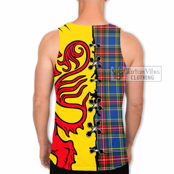 Bethune Tartan Family Crest Men Tank Top Lion Rampant Honor