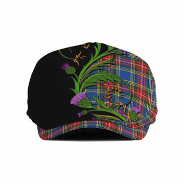Bethune Tartan Flat Cap, Jeff Cap Scottish Thistle Pride Heritage Art