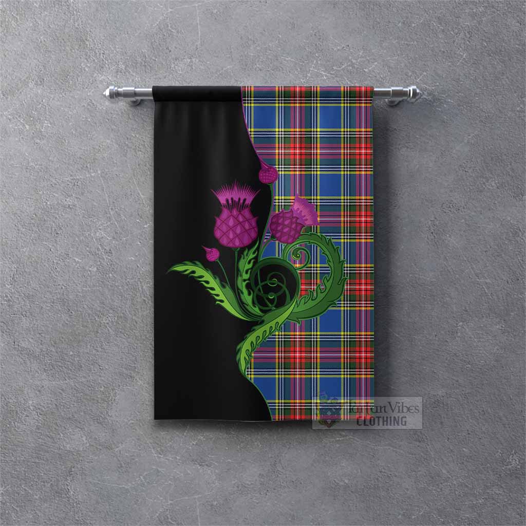 Bethune Tartan Gonfalon Traditional Scottish Thistle Rectangle - Tartan Vibes Clothing
