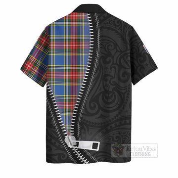 Bethune Tartan Hawaiian Shirt New Zealand Pattern Unique Zipper Stylized