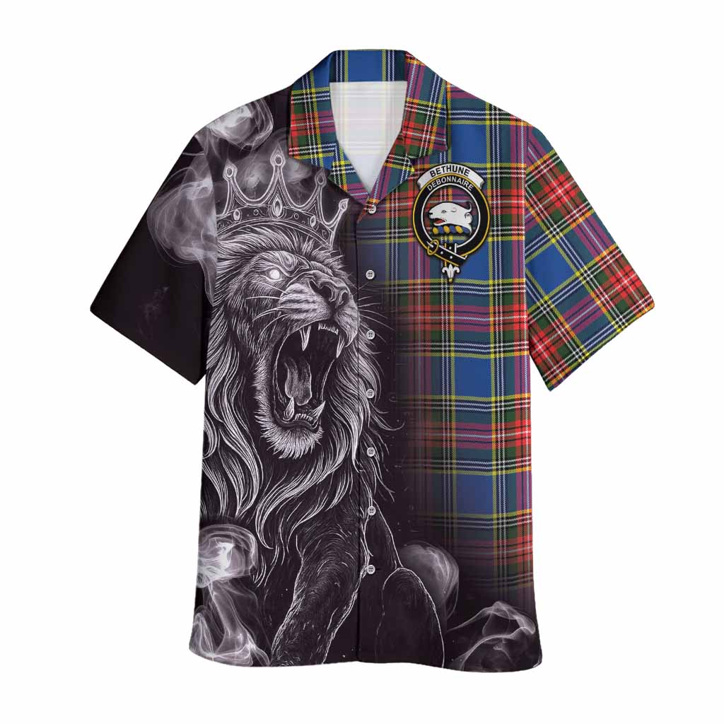 Bethune Tartan Hawaiian Shirt Roaring Lion Heritage
