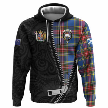 Bethune Tartan Hoodie New Zealand Pattern Unique Zipper Stylized