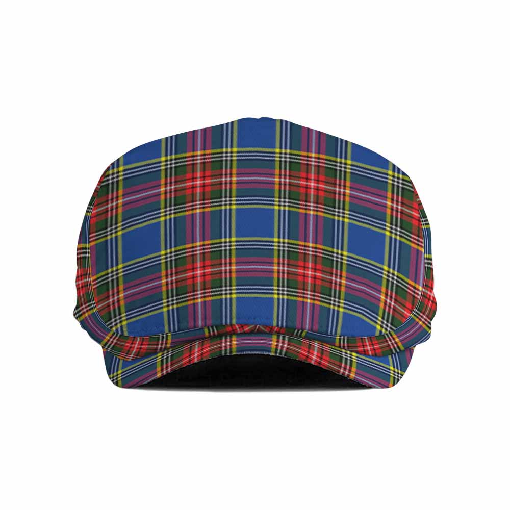 Bethune Tartan Jeff Cap, Tartan Flat Cap